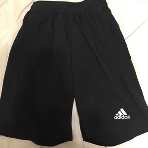 black adidas shorts
